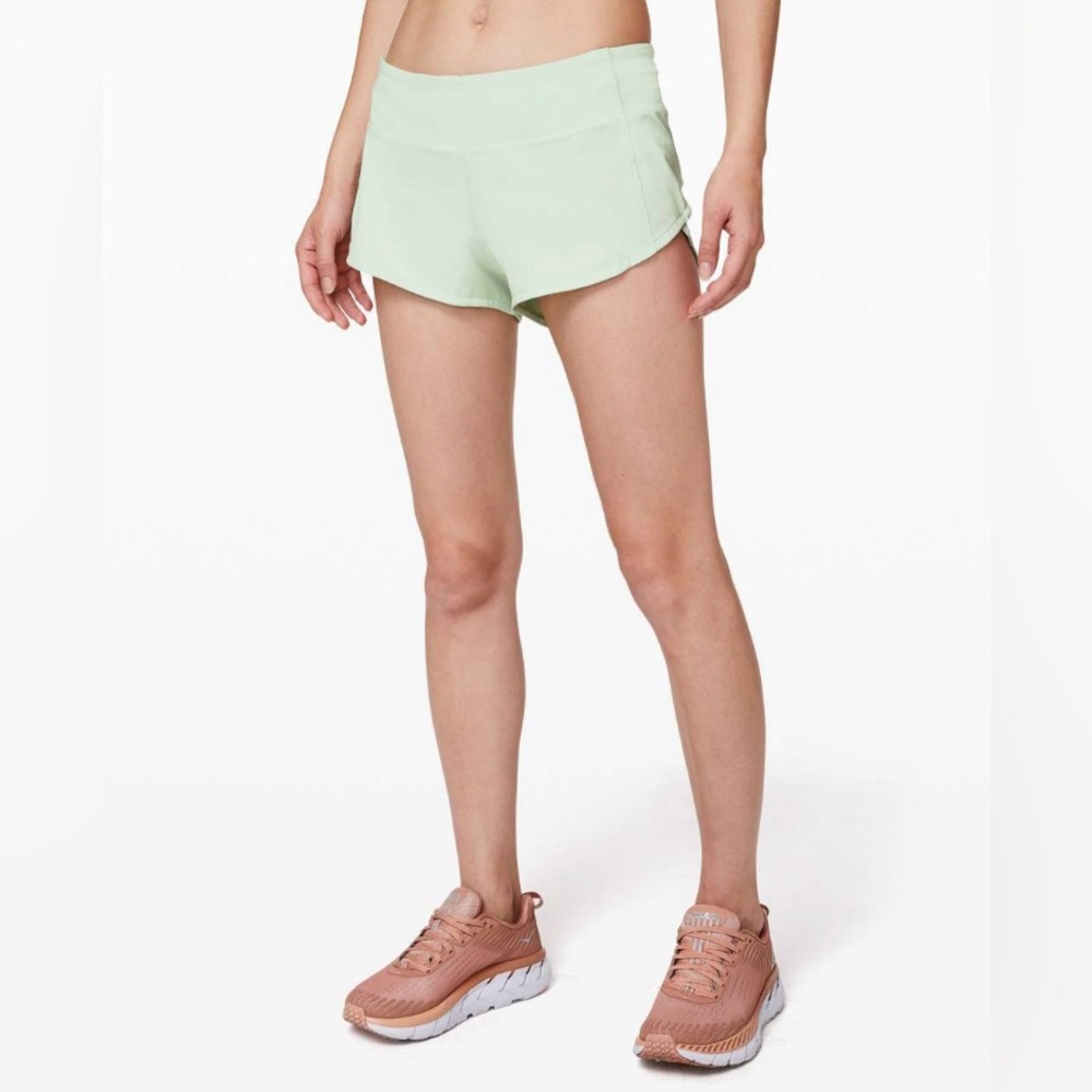 Lululemon Speed Up Short *2.5” in Mystic Mint